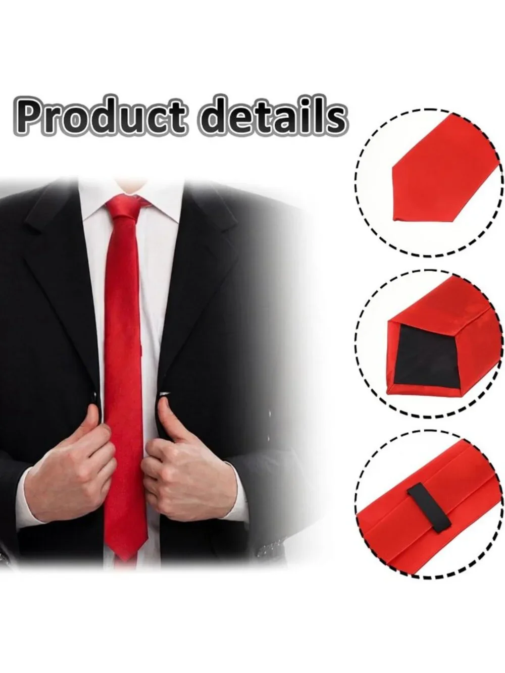 12 Pack Solid Red Ties for Men | Satin Neckties Bulk | Classic Formal